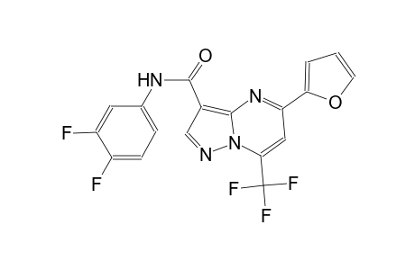 N-(3,4-difluorophenyl)-5-(2-furyl)-7-(trifluoromethyl)pyrazolo[1,5-a]pyrimidine-3-carboxamide