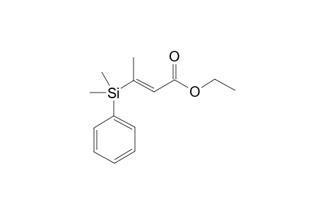 Ethyl (E)-3-(dimethyl(phenyl)silyl)but-2-enoate
