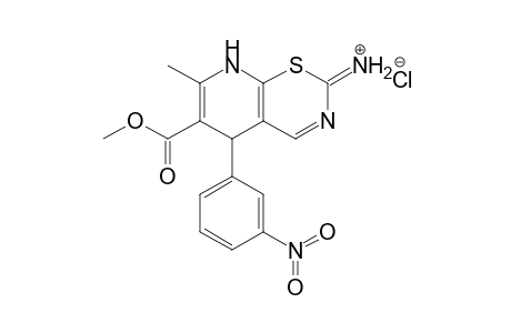 6-Methoxycarbonyl-7-methyl-5-(3'-nitrophenyl)-5,8-dihydro-2H-pyrido[3,2-e][1,3]thiazin-2-iminium chloride