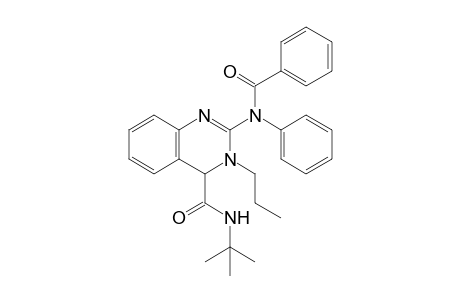 2-(Benzoyl-phenyl-amino)-3-propyl-3,4-dihydro-quinazoline-4-carboxylic acid tert-butylamide