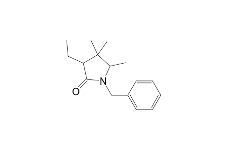 N-Benzyl-3-ethyl-4,4,5-trimethylpyrrolidin-2-one