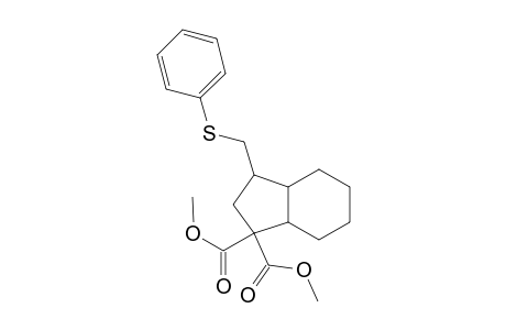 3-Phenylsulfanylmethyloctahydroindene-1,1-dicarboxylic acid dimethyl ester