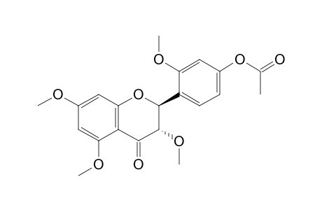 Dihydromorin tetramethyl ether acetate (trans)