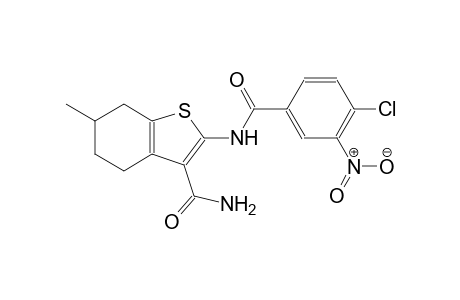 2-[(4-chloro-3-nitrobenzoyl)amino]-6-methyl-4,5,6,7-tetrahydro-1-benzothiophene-3-carboxamide