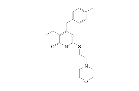 5-ETHYL-6-(4-METHYLBENZYL)-2-[2-(MORPHOLIN-4-YL)-ETHYL]-THIOPYRIMIDIN-4(3H)-ONE