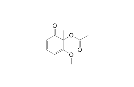 6-hydroxy-5-methoxy-6-methyl-2,4-cyclohexadien-1-one, acetate