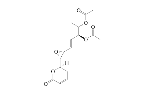 4-DEACETOXY-10-EPI-OLGUINE;6-R-[5-R,6-S-(DIACETYLOXY)-1-R,2-S-(EPOXY)-3-E-HEPTENYL]-5,6-DIHYDRO-2-H-PYRAN-2-ONE