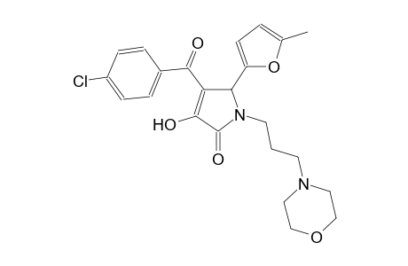 2H-pyrrol-2-one, 4-(4-chlorobenzoyl)-1,5-dihydro-3-hydroxy-5-(5-methyl-2-furanyl)-1-[3-(4-morpholinyl)propyl]-