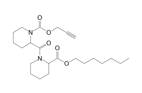 Pipecolylpipecolic acid, N-propargyloxycarbonyl-, heptyl ester