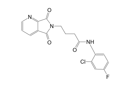 5H-pyrrolo[3,4-b]pyridine-6-butanamide, N-(2-chloro-4-fluorophenyl)-6,7-dihydro-5,7-dioxo-