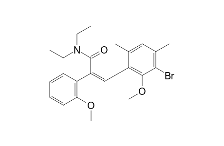 (Z)-N,N-Diethyl-3-(3-bromo-2-methoxy-4,6-dimethylphenyl)-2-(2-methoxyphenyl)acrylamide