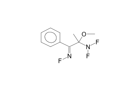 1-PHENYL-1-FLUOROIMINO-2-METHOXY-2-DIFLUOROAMINOPROPANE