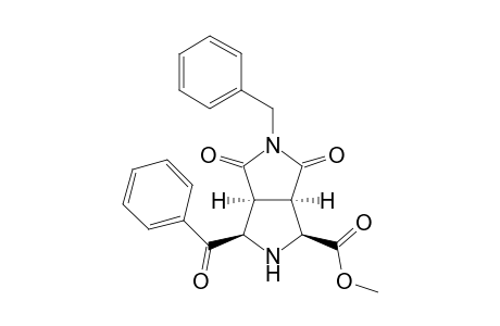 Methyl (1S*,3R*,3aS*,6aR*)-3-benzoyl-5-benzyl-4,6-dioxooctahydropyrrolo[3,4-c]pyrrole-1-carboxylate