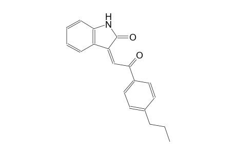 (3Z)-3-[2-oxo-2-(4-propylphenyl)ethylidene]-1,3-dihydro-2H-indol-2-one