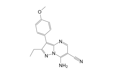 7-amino-2-ethyl-3-(4-methoxyphenyl)pyrazolo[1,5-a]pyrimidine-6-carbonitrile