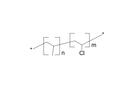 Propene-vinyl chloride copolymer (26.4 mol % vc)