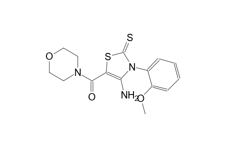 2(3H)-thiazolethione, 4-amino-3-(2-methoxyphenyl)-5-(4-morpholinylcarbonyl)-