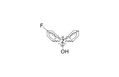 4-Fluorophenyl-phenyl-hydroxy-carbenium cation