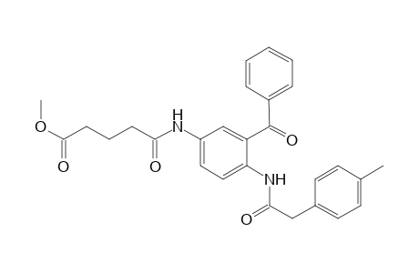 3-[N-[3-[3-Benzoyl-4-[[2-(4-methylphenyl)acetyl]amino]phenylamino]carbamoyl]-butyric acid methyl ester