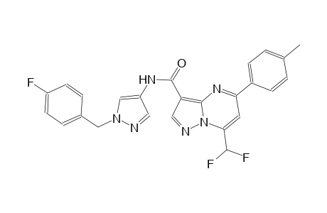 7-(difluoromethyl)-N-[1-(4-fluorobenzyl)-1H-pyrazol-4-yl]-5-(4-methylphenyl)pyrazolo[1,5-a]pyrimidine-3-carboxamide