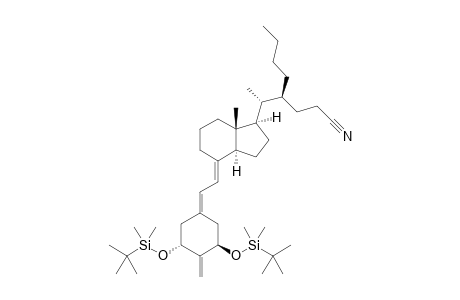 (4S)-4-{1-[(1R,3R,7E,17.beta.)-1,3-Bis{[tert-butyl(dimethyl)silyl]-oxy}-2-methylidene-9,10-secoestra-5,7-dien-17-yl]ethyl}octanenitrile