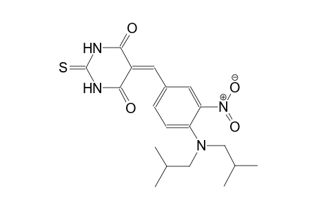 4,6(1H,5H)-pyrimidinedione, 5-[[4-[bis(2-methylpropyl)amino]-3-nitrophenyl]methylene]dihydro-2-thioxo-