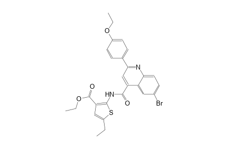 ethyl 2-({[6-bromo-2-(4-ethoxyphenyl)-4-quinolinyl]carbonyl}amino)-5-ethyl-3-thiophenecarboxylate