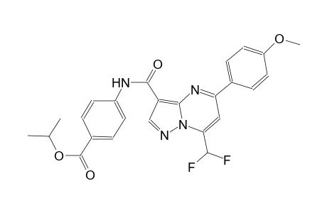 isopropyl 4-({[7-(difluoromethyl)-5-(4-methoxyphenyl)pyrazolo[1,5-a]pyrimidin-3-yl]carbonyl}amino)benzoate