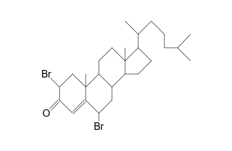 2a,6b-Dibromo-cholest-4-en-3-one