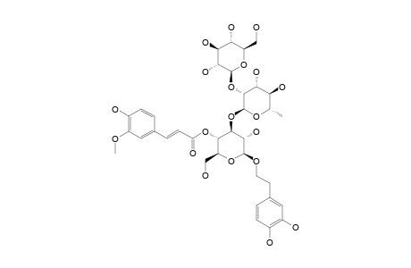 INCANOSIDE-C;1-O-(3,4-DIHYDROXYPHENYL)-ETHYL-O-BETA-D-GLUCOPYRANOSYL-(1->2)-ALPHA-L-RHAMNOPYRANOSYL-(1->3)-4-O-FERULOYL-BETA-D-GLUCOPYRANOSIDE