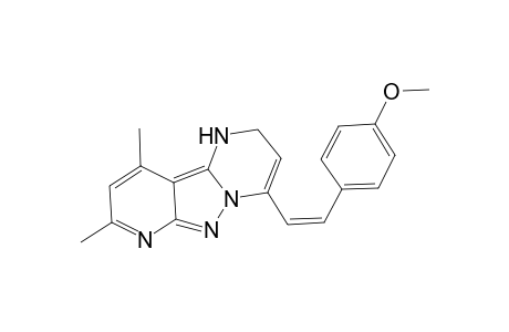 5,6-Dihydro-2,4-dimethyl-8-(4-methoxy-styrenyl)-1,5,8a,9-tetrazafluorene