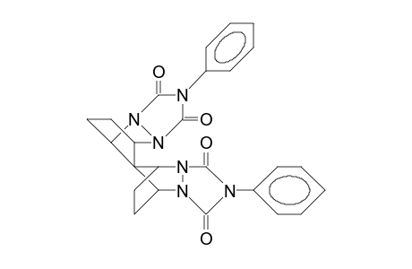 Spiro(bicyclo(2.1.0)pentane-5,1'-cyclopenta-2',4'-diene) N-phenyl-triazolinedione bisadduct hydrogenation product