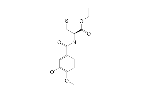 N-(3-HYDROXY-4-METHOXYBENZOYL)-L-CYSTEINE-ETHYLESTER
