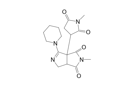 8-Piperidino-1-(N-methyl-2,5-dioxopyrrolidinyl)-3-methyl-3,7-diazabicyclo[3.3.0]oct-7-ene-2,4-dione