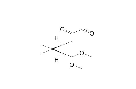 (+)-CIS-1-DIMETHOXYMETHYL-2,2-DIMETHYL-3-(2,3-DIOXOBUTYL)CYCLOPROPANE