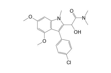 N,N-Dimethyl-2-(3'-(4"-chlorophenyl)-4',6'-dimethoxy-1'-methylindol-2'-yl)-2-hydroxyethanamide