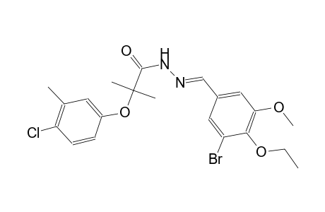 N'-[(E)-(3-bromo-4-ethoxy-5-methoxyphenyl)methylidene]-2-(4-chloro-3-methylphenoxy)-2-methylpropanohydrazide