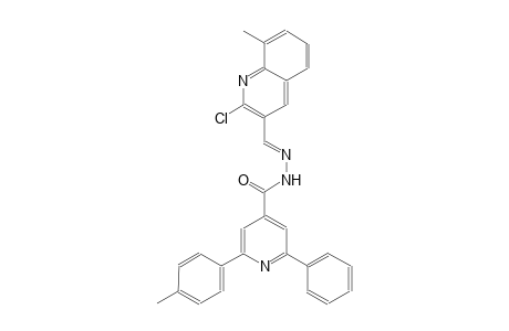 N'-[(E)-(2-chloro-8-methyl-3-quinolinyl)methylidene]-2-(4-methylphenyl)-6-phenylisonicotinohydrazide