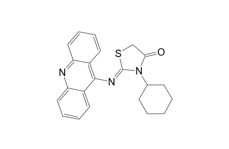 3-Cyclohexyl-2-(acrydin-9'-yl)imino-1,3-thiazolidin-2-one