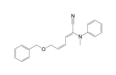 (2Z,4Z)-6-Benzyloxy-2-(N-methylanilino)hexa-2,4-dienenitrile