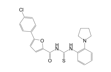 N-[5-(4-chlorophenyl)-2-furoyl]-N'-[2-(1-pyrrolidinyl)phenyl]thiourea