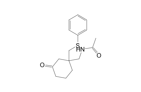N-[[3-keto-1-[(phenylthio)methyl]cyclohexyl]methyl]acetamide