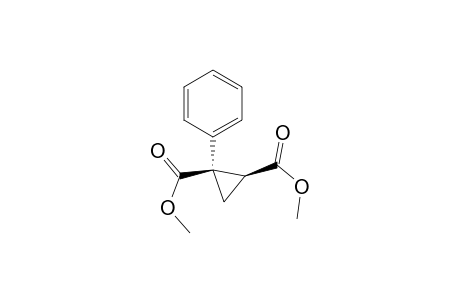 1,2-Cyclopropanedicarboxylic acid, 1-phenyl-, dimethyl ester, cis-