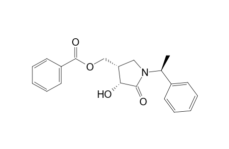 (3R,4S,1'S)-4-Benzoyloxymethyl-3-hydroxy-1-(1'-phenylethyl)pyrrolidin-2-one