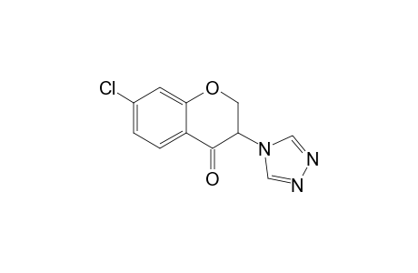 7-Chloranyl-3-(1,2,4-triazol-4-yl)-2,3-dihydrochromen-4-one