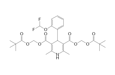 Bis[(pivaloyloxy)methyl] 4-[2-(difluoromethoxy)phenyl]-2,6-dimethyl-1.4-dihydro-3,5-pyridinedicarboxylate