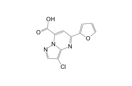 pyrazolo[1,5-a]pyrimidine-7-carboxylic acid, 3-chloro-5-(2-furanyl)-