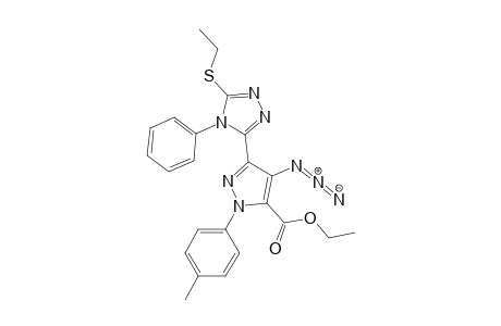 Ethyl 4-azido-3-(5-ethylthio-4-phenyl-4H-1,2,4-triazol-3-yl)-1-(4-methylphenyl)-1H-pyrazol-5-carboxylate