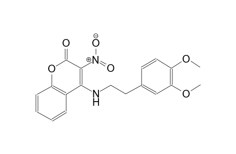 2H-1-benzopyran-2-one, 4-[[2-(3,4-dimethoxyphenyl)ethyl]amino]-3-nitro-