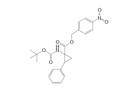 (E)-1-[N-(tert-Butoxycarbonyl)amino]-1-(p-nitrobenzyloxycarbonyl)-2-phenylcyclopropane